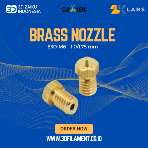 Reprap 3D Printer E3D-M6 Threaded Brass Nozzle 1.0/1.75 mm